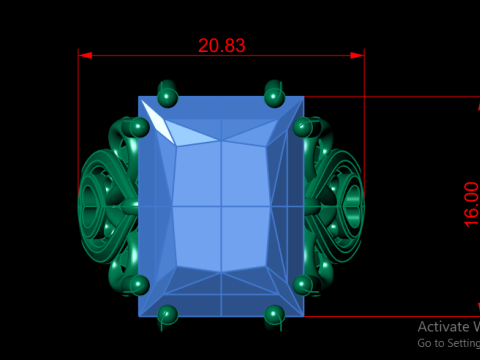 MEN ITALIAN RING 3D PRINTABLE MODEL 3D Print Model