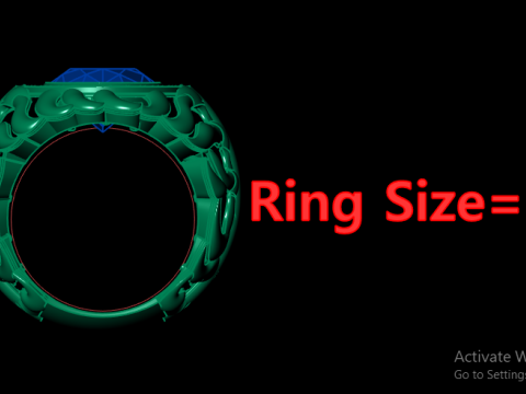 MENS FASHION ITALIAN RING 3D PRINTABLE MODEL 3D Print Model