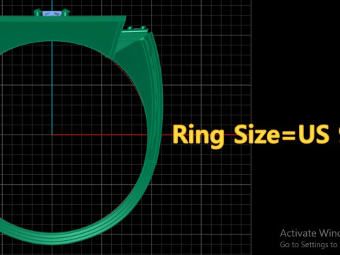 MEN ROCK RING 3D PRINTABLE MODEL 3Dプリントモデル