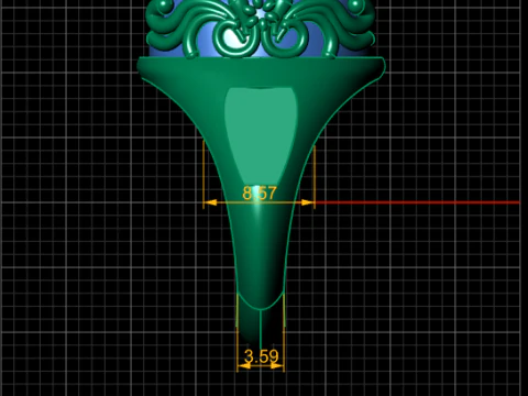 BLACK ONYX RING FOR MEN FASHION 3D PRINTABLE MODEL 3D Print Model