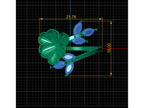 SOLITAIRE FLOWER DIMOND RING 3D PRINTABLE MODEL 3D Print Model