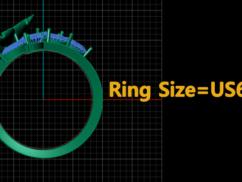 SOLITAIRE FLOWER DIMOND RING 3D PRINTABLE MODEL 3D Print Model