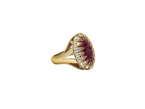 WOMEN ENGAGEMENT RING 3D PRINTABLE MODEL 3D Print Model