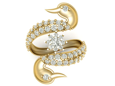 DUCK FASHION RINGS 3D PRINTABLE MODEL 3D Print Model