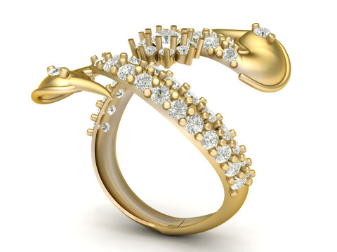 DUCK FASHION RINGS 3D PRINTABLE MODEL 3D Принт Модель