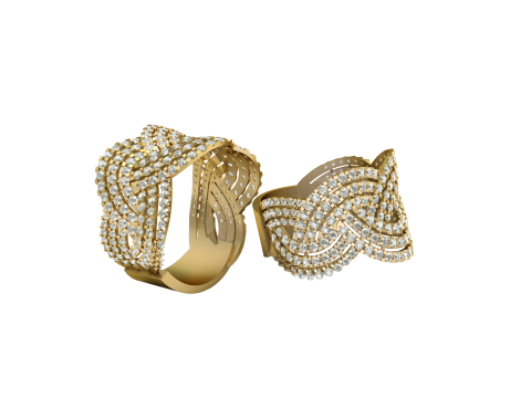 FILIGREE ENGAGEMENT RING FOR WOMEN 3D PRINTABLE MODEL 3D 프린트 모델