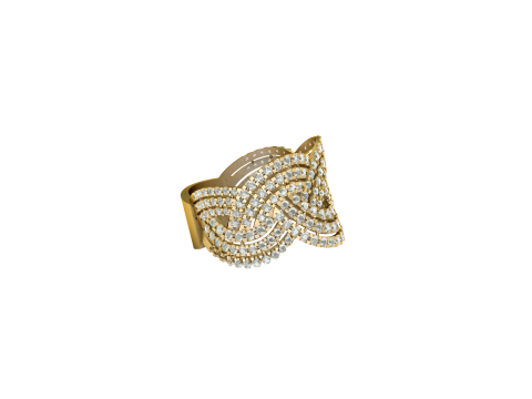 FILIGREE ENGAGEMENT RING FOR WOMEN 3D PRINTABLE MODEL 3D 프린트 모델