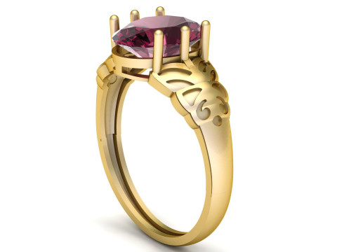 럭셔리 약혼 반지 3D 인쇄 가능 모델 3D 프린트 모델