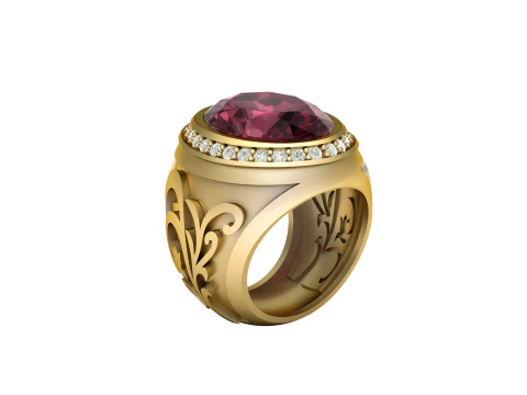 BRACELETS EARRINGS RINGS NECKLACES KEYCHAINS BROOCHES BADGES CUFFLINKS TURKISH MEN FASHION RING 3D 3D Print Model