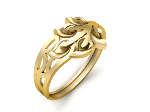 BAGUE DE MODE POUR HOMMES &Eacute;L&Eacute;GANTS MOD&Egrave;LE IMPRIMABLE EN 3D Modèles 3D en vedette