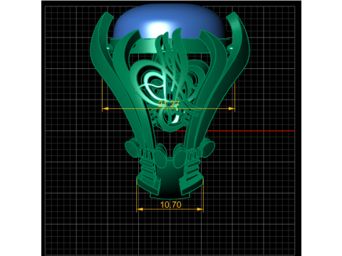 MEN ITALIAN FASHION RING 3D PRINTABLE MODEL 3D 打印模型