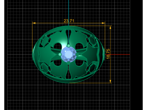 SINGLE DIMOND RING FOR MEN FASHION 3D PRINTABLE MODEL 3D Print Model