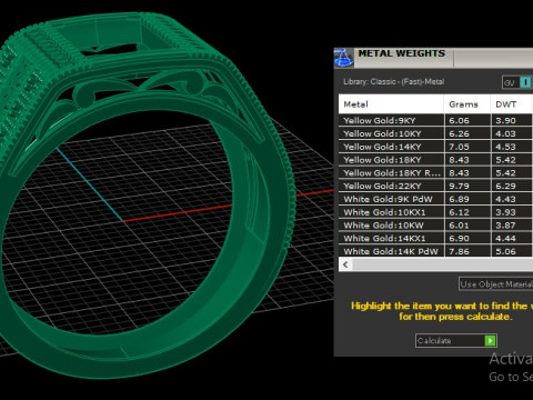 ITALIAN CHAIN FASHION MEN RING 3D PRINTABLE MODEL 3Dプリントモデル