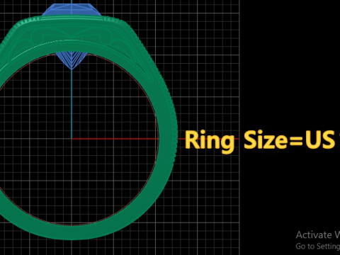 ITALIAN CHAIN FASHION MEN RING 3D PRINTABLE MODEL 3Dプリントモデル
