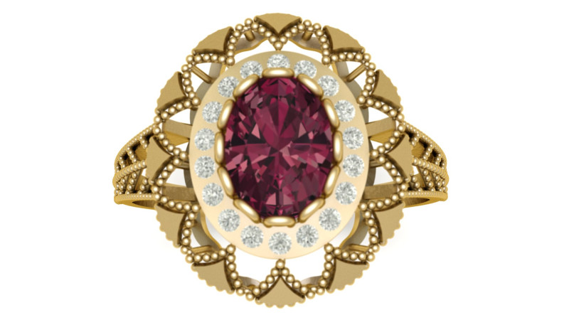 SOLITAIRE WEDDING RING FOR WOMEN 3D PRINTABLE MODEL 3D Print Model .c4d .max .obj .3ds .fbx .stl .blend