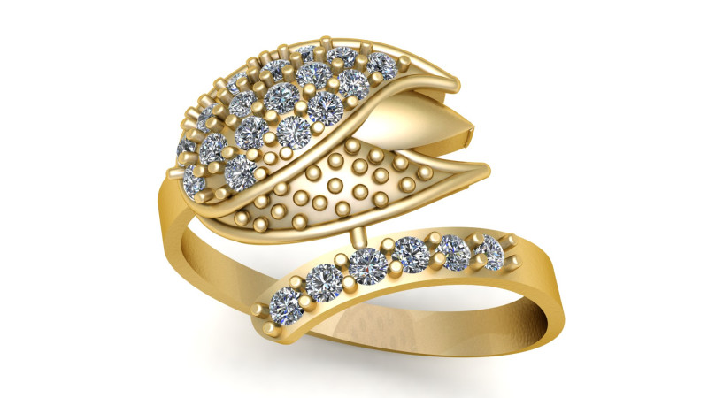 STYLISH ROSE FLOWER RING FOR A FRIEND 3D PRINTABLE MODEL 3D 打印模型 .c4d .max .obj .3ds .fbx .stl .blend 