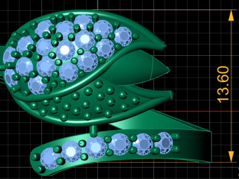 STYLISH ROSE FLOWER RING FOR A FRIEND 3D PRINTABLE MODEL 3D 打印模型