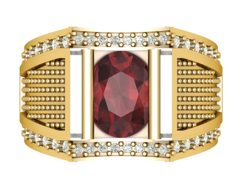 LUXURY MEN FASHION RING 3D PRINTABLE MODEL Modelo de impresión 3D
