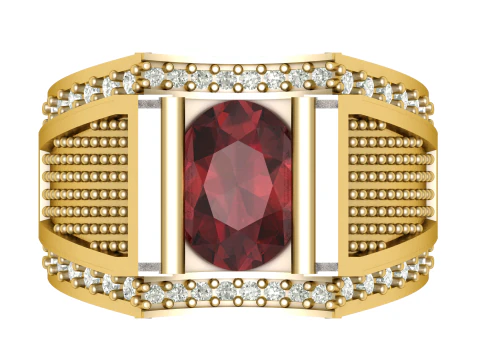 LUXURY MEN FASHION RING 3D PRINTABLE MODEL 3D Print Model