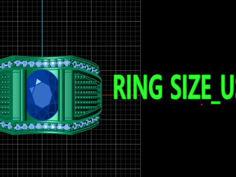 LUXURY MEN FASHION RING 3D PRINTABLE MODEL Modelo de Impressão 3D