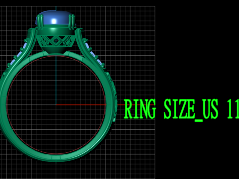 ELEGANTE ANILLO DE DIAMANTES PARA HOMBRE MODELO IMPRIMIBLE EN 3D Modelo de impresión 3D