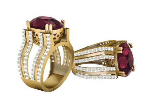 LUXURY WEDDING DIMOND RING FOR WOMEN 3D PRINTABLE MODEL 3D Print Model