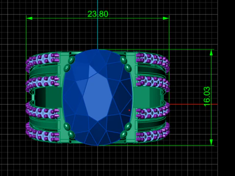 LUXURY WEDDING DIMOND RING FOR WOMEN 3D PRINTABLE MODEL 3D Print Model