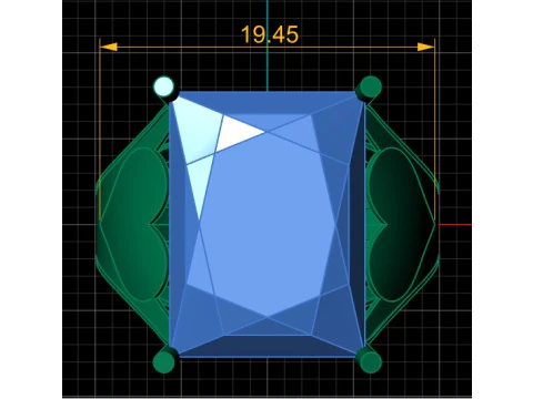 COUPLE HEART ENGAGEMENT RINGS 3D PRINTABLE MODEL 3D Print Model