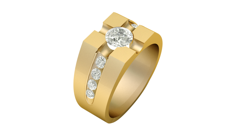 MEN FASHION DIMOND RING 3D PRINTABLE MODEL 3Dプリントモデル .c4d .max .obj .3ds .fbx .stl .blend 