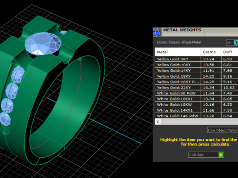 MEN FASHION DIMOND RING 3D PRINTABLE MODEL 3Dプリントモデル