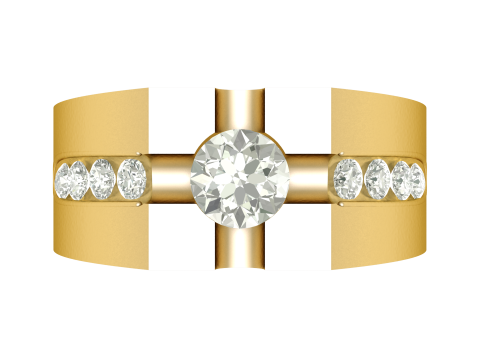 MEN FASHION DIMOND RING 3D PRINTABLE MODEL 3Dプリントモデル