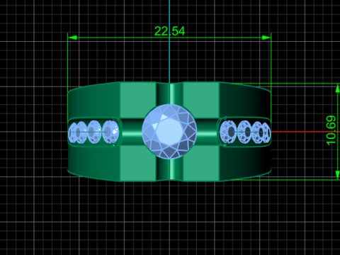 MEN FASHION DIMOND RING 3D PRINTABLE MODEL 3Dプリントモデル