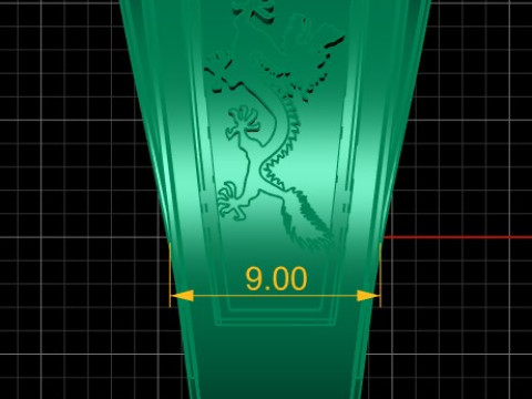 CHINESE DRAGON MEN RING 3D PRINTABLE MODEL Modelo de Impressão 3D