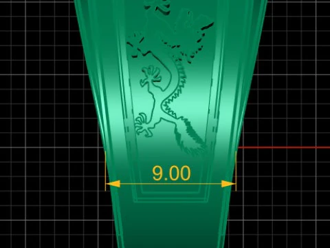 CHINESE DRAGON MEN RING 3D PRINTABLE MODEL 3D Print Model