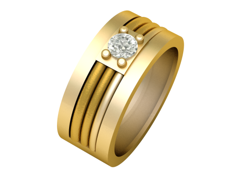 WOMEN WEDDING RING 3D PRINTABLE MODEL 3D Print Model