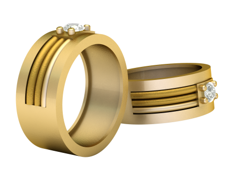 WOMEN WEDDING RING 3D PRINTABLE MODEL 3D प्रिंट मॉडल