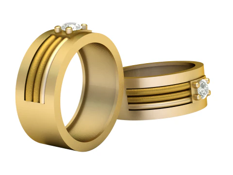 WOMEN WEDDING RING 3D PRINTABLE MODEL 3D Print Model