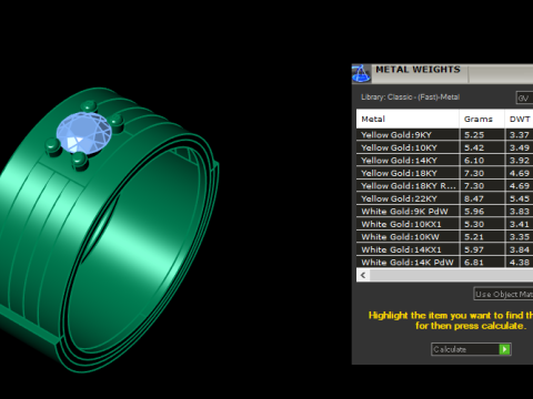 WOMEN WEDDING RING 3D PRINTABLE MODEL 3D प्रिंट मॉडल