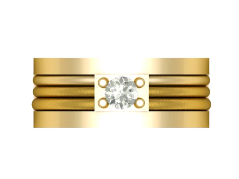 WOMEN WEDDING RING 3D PRINTABLE MODEL 3D Print Model