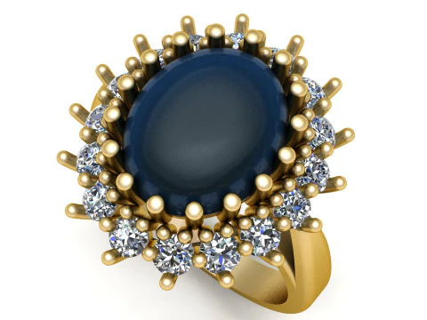 プロポーズ カップル ジュエリー リング 3D 印刷可能モデル 3Dプリントモデル