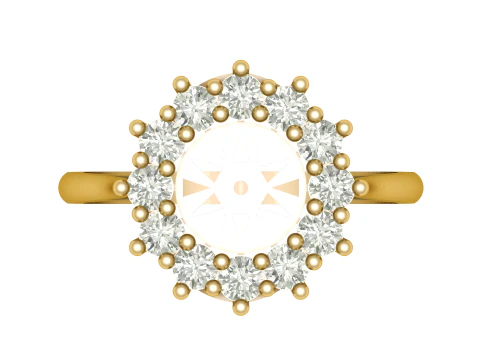 ENGAGEMENT DIMOND RING 3D PRINTABLE MODEL 3D Print Model