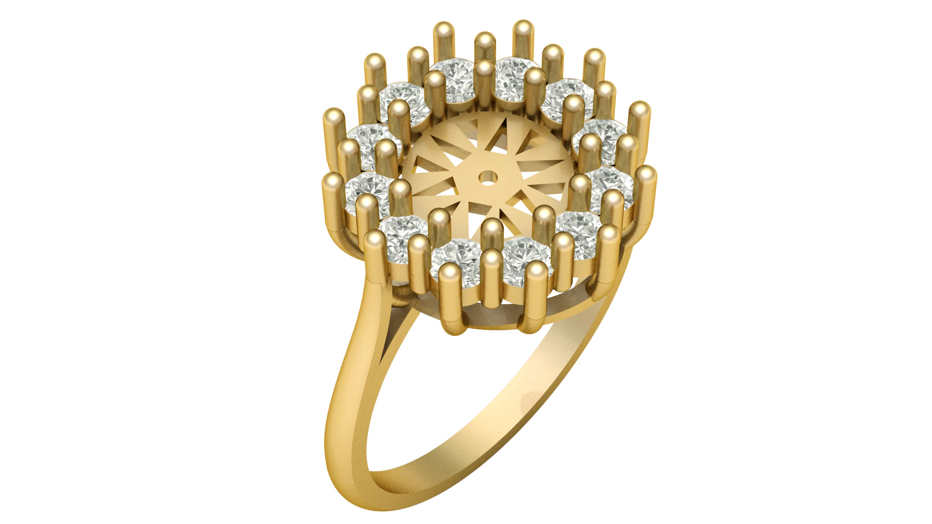 ENGAGEMENT DIMOND RING 3D PRINTABLE MODEL 3D Print Model .c4d .max .obj .3ds .fbx .stl .blend 