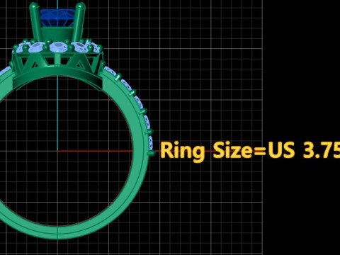 FILIGREE DIMOND RING FOR WOMEN 3D PRINTABLE MODEL 3D प्रिंट मॉडल