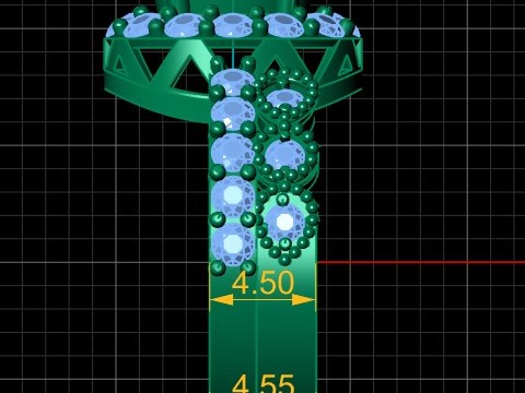 FILIGREE DIMOND RING FOR WOMEN 3D PRINTABLE MODEL 3D प्रिंट मॉडल