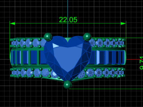 PROPOSAL HEART RING 3D PRINTABLE MODEL Modèles 3D en vedette