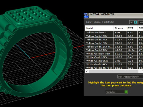 STYLISH RADO MEN RING 3D PRINTABLE MODEL Model do druku 3D