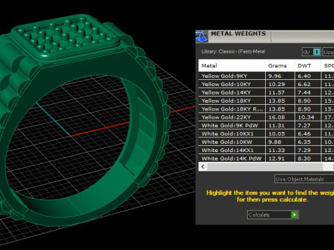 STYLISH RADO MEN RING 3D PRINTABLE MODEL 3D Print Model