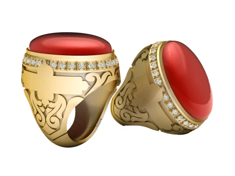 TURKISH MEN RING 3D PRINTABLE MODEL 3D Print Model
