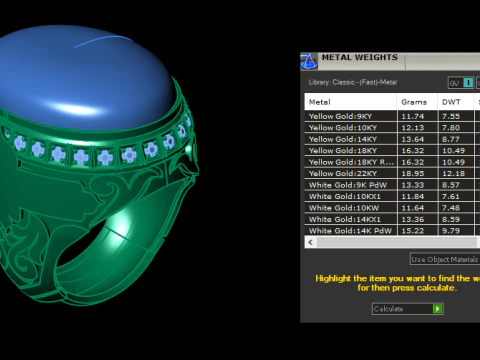TURKISH MEN RING 3D PRINTABLE MODEL 3D Print Model