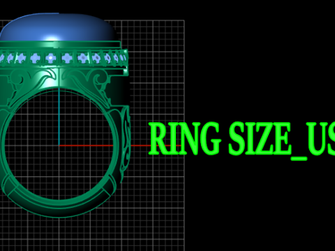 TURKISH MEN RING 3D PRINTABLE MODEL Modèles 3D en vedette